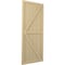 Ekena Millwork Americraft 6-Board Wood 2 Equal Panel Frmd Board-n-Batten Shutters w/Dbl Z-Bar, ARW102BF621X77NTH, PR ARW102BF621X77NTH - alternate 5